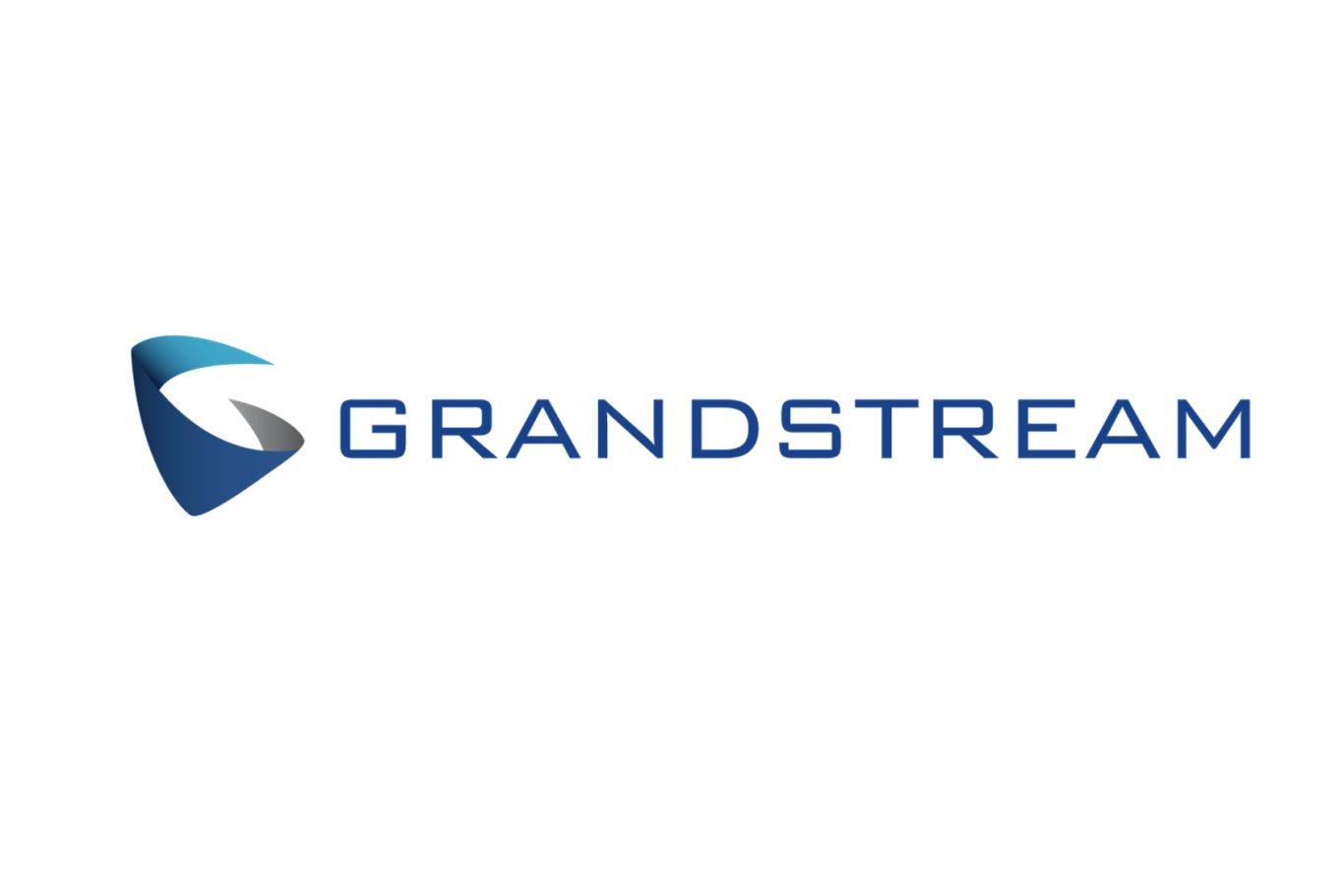 Grandstream logo featuring a blue and grey abstract design with the brand name.