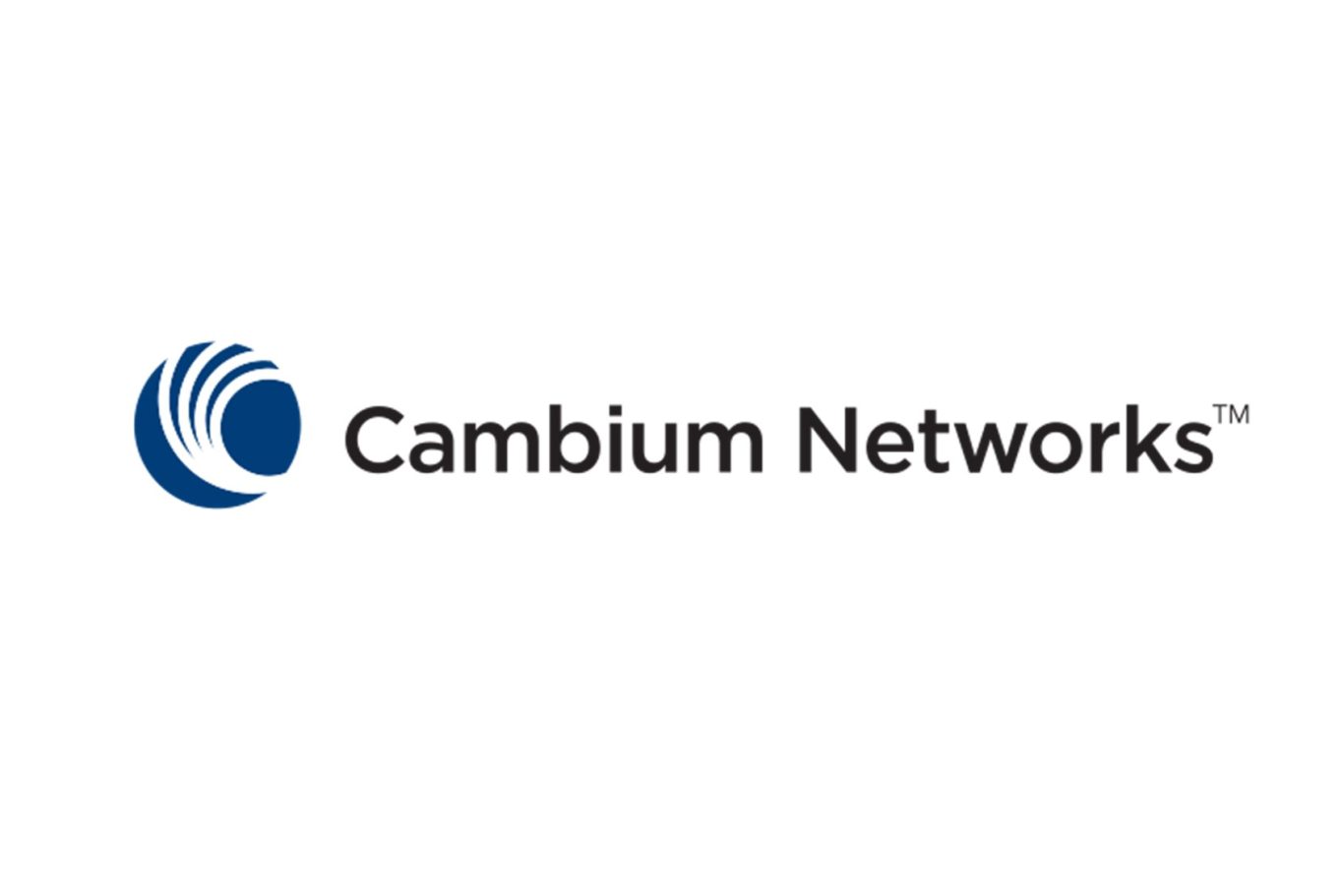 Logo of Cambium Networks featuring an abstract wave design and the company name.