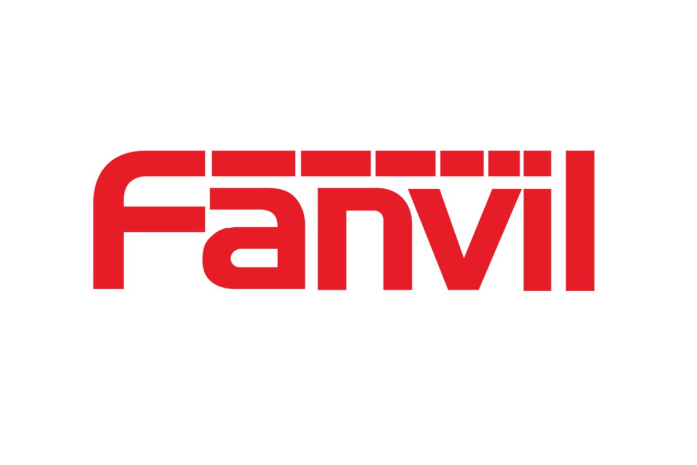 Logo of Fanvil, featuring bold red text on a white background.